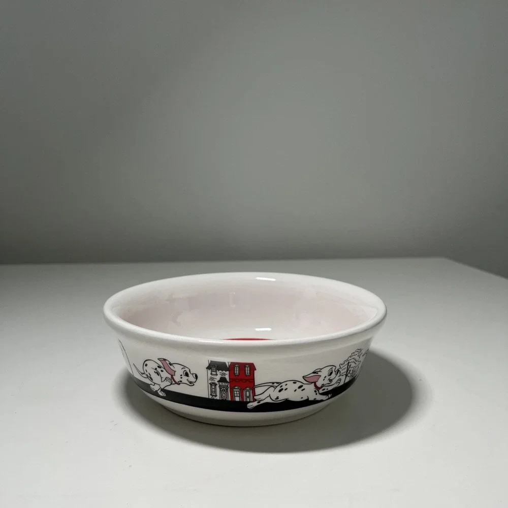 Disney 101‎ Dalmations Ceramic Pet Food Bowl Dish MEDIUM 6